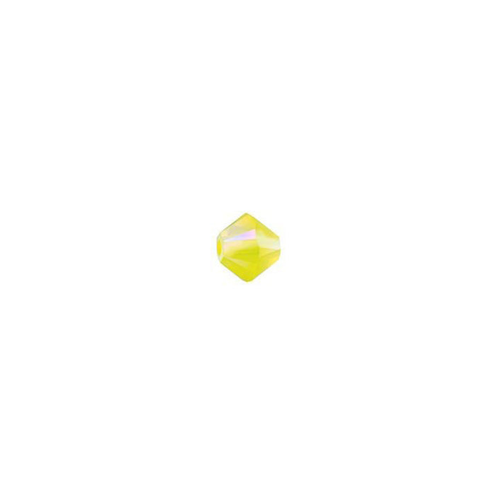 PRESTIGE Crystal, #5328 Bicone Bead 3mm, Yellow Opal Shimmer 2X (1 Piece)