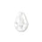 PRESTIGE Crystal, #5500 Teardrop Bead 9x6mm, Crystal (1 Piece)