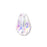 PRESTIGE Crystal, #5500 Teardrop Bead 9x6mm, Crystal AB (1 Piece)