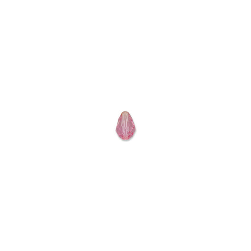 PRESTIGE Crystal, #5500 Teardrop Bead 9x6mm, Light Rose (1 Piece)
