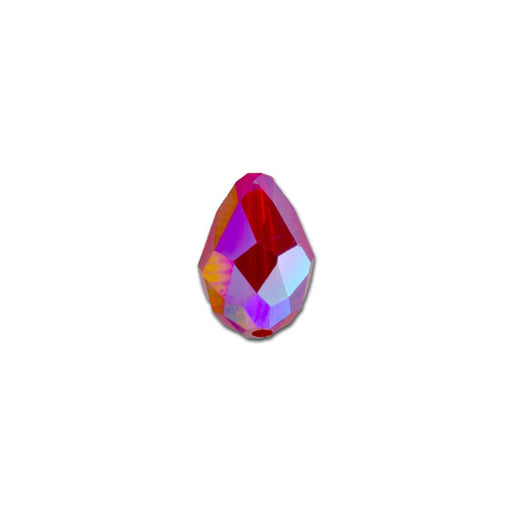 PRESTIGE Crystal, #5500 Teardrop Bead 9x6mm, Light Siam Shimmer 2X (1 Piece)