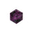 PRESTIGE Crystal, #5601 Faceted Cube Bead 8mm, Amethyst (1 Piece)