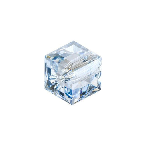 PRESTIGE Crystal, #5601 Faceted Cube Bead 8mm, Crystal Blue Shade (1 Piece)