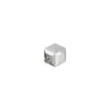 PRESTIGE Crystal, #5601 Faceted Cube Bead 4mm, Crystal Light Chrome (1 Piece)