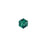 PRESTIGE Crystal, #5601 Faceted Cube Bead 4mm, Emerald (1 Piece)