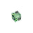 PRESTIGE Crystal, #5601 Faceted Cube Bead 6mm, Erinite (1 Piece)