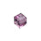 PRESTIGE Crystal, #5601 Faceted Cube Bead 6mm, Iris (1 Piece)