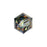 PRESTIGE Crystal, #5601 Faceted Cube Bead 8mm, Vitrail Medium (1 Piece)