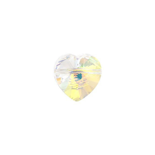 PRESTIGE Crystal, #5742 Heart Bead 8mm, Crystal AB (1 Piece)
