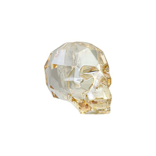 PRESTIGE Crystal, #5750 Skull Bead 13mm, Crystal Golden Shadow (1 Piece)