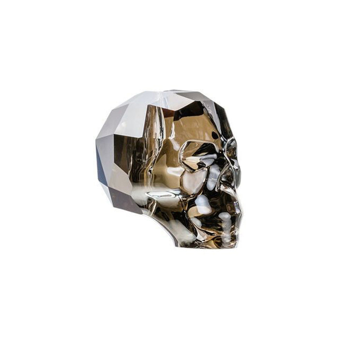 PRESTIGE Crystal, #5750 Skull Bead 13mm, Crystal Silver Night (1 Piece)