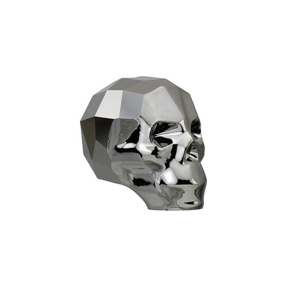 PRESTIGE Crystal, #5750 Skull Bead 13mm, Crystal Silver Night 2X (1 Piece)