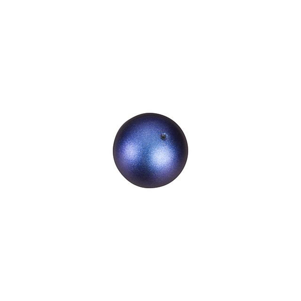 PRESTIGE Crystal, #5810 Round Pearl Bead 6mm, Iridescent Dark Blue (1 Piece)