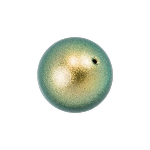 PRESTIGE Crystal, #5810 Round Pearl Bead 12mm, Iridescent Green (1 Piece)