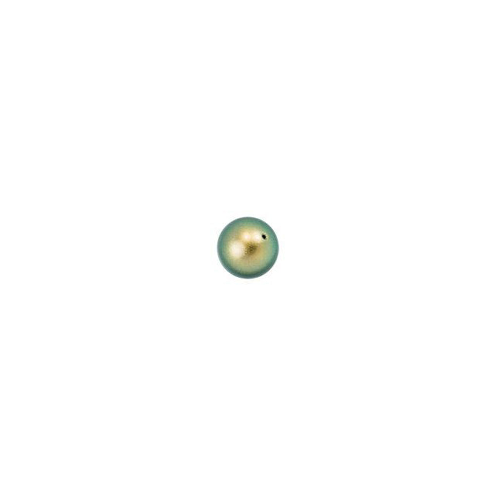 PRESTIGE Crystal, #5810 Round Pearl Bead 3mm, Iridescent Green (1 Piece)