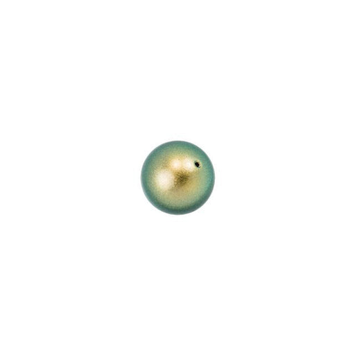 PRESTIGE Crystal, #5810 Round Pearl Bead 5mm, Iridescent Green (1 Piece)