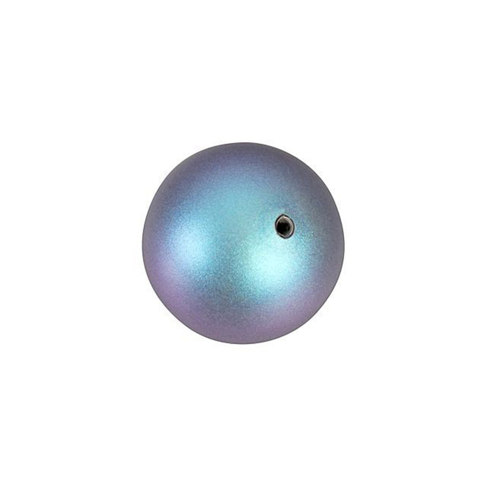 PRESTIGE Crystal, #5810 Round Pearl Bead 10mm, Iridescent Light Blue (1 Piece)