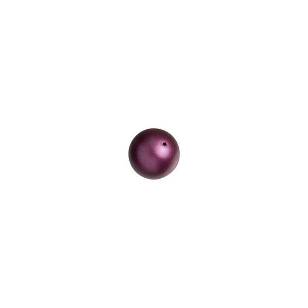 PRESTIGE Crystal, #5810 Round Pearl Bead 4mm, Elderberry (1 Piece)