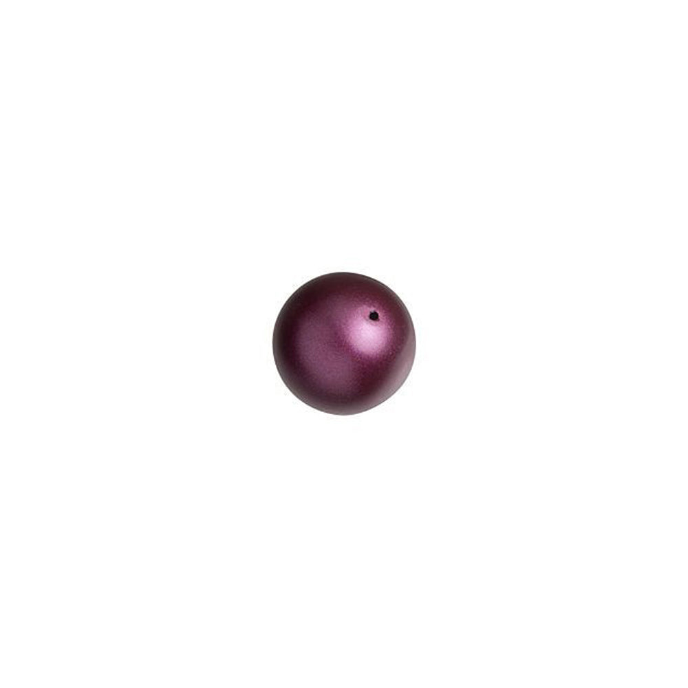 PRESTIGE Crystal, #5810 Round Pearl Bead 5mm, Elderberry (1 Piece)