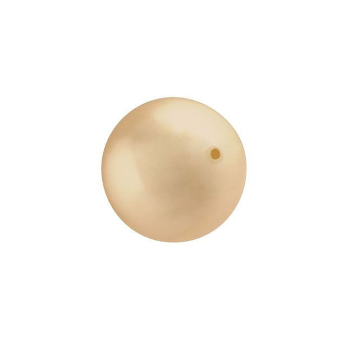 PRESTIGE Crystal, #5810 Round Pearl Bead 10mm, Gold (1 Piece)
