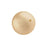 PRESTIGE Crystal, #5810 Round Pearl Bead 12mm, Gold (1 Piece)