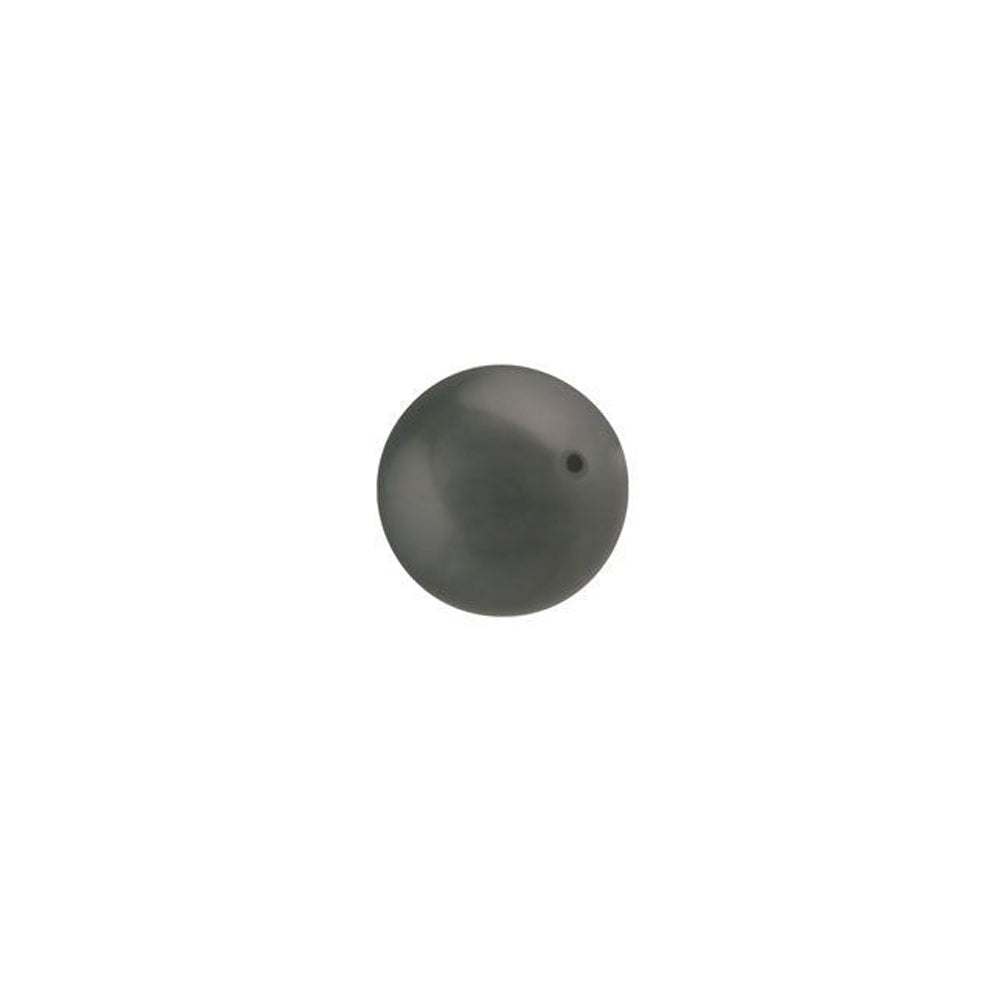 PRESTIGE Crystal, #5810 Round Pearl Bead 6mm, Dark Grey (1 Piece)