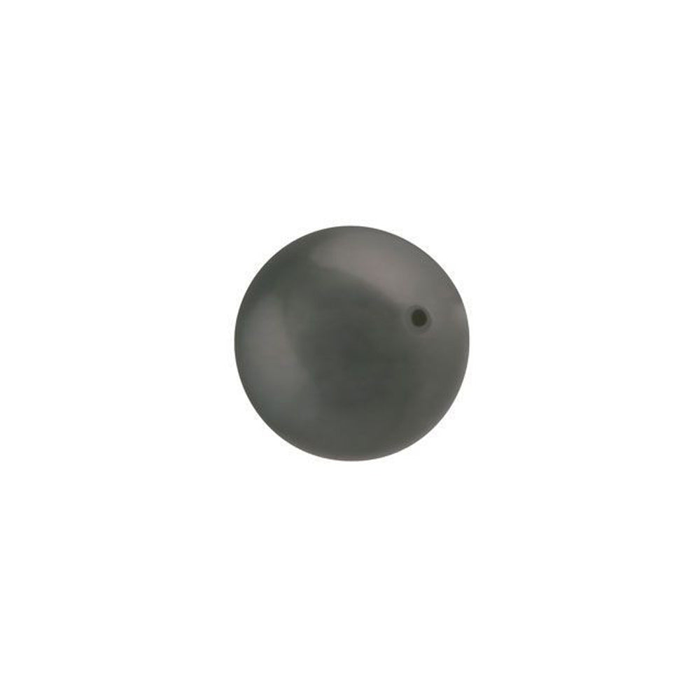 PRESTIGE Crystal, #5810 Round Pearl Bead 8mm, Dark Grey (1 Piece)