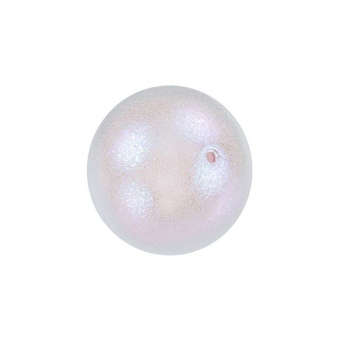 PRESTIGE Crystal, #5810 Round Pearl Bead 12mm, Iridescent Dreamy Rose (1 Piece)