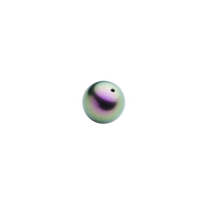 PRESTIGE Crystal, #5810 Round Pearl Bead 5mm, Iridescent Purple (1 Piece)