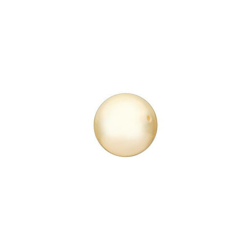 PRESTIGE Crystal, #5810 Round Pearl Bead 6mm, Light Gold (1 Piece)