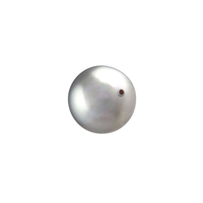 PRESTIGE Crystal, #5810 Round Pearl Bead 8mm, Light Grey (1 Piece)