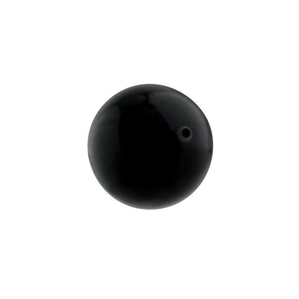 PRESTIGE Crystal, #5810 Round Pearl Bead 10mm, Mystic Black (1 Piece)