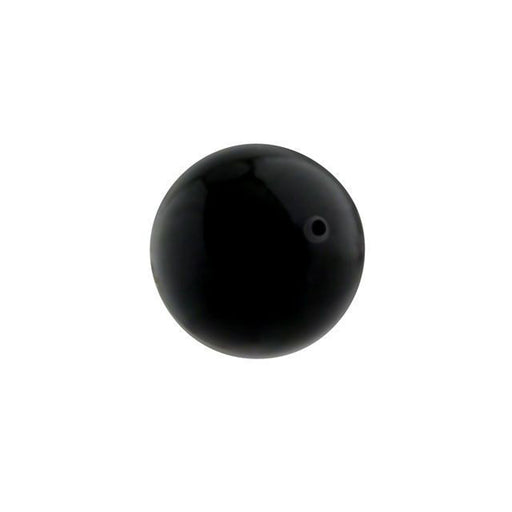 PRESTIGE Crystal, #5810 Round Pearl Bead 10mm, Mystic Black (1 Piece)