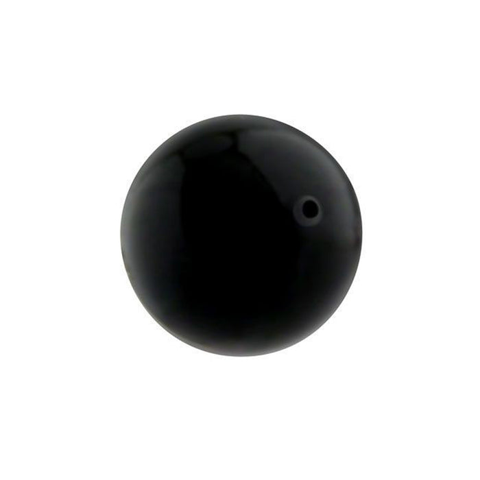 PRESTIGE Crystal, #5810 Round Pearl Bead 12mm, Mystic Black (1 Piece)