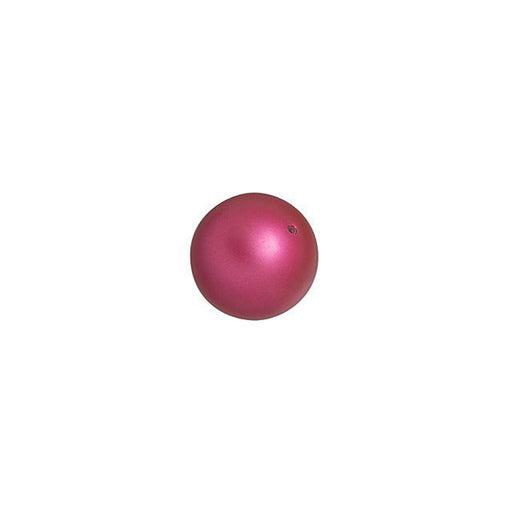 PRESTIGE Crystal, #5810 Round Pearl Bead 6mm, Mulberry Pink (1 Piece)