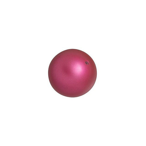 PRESTIGE Crystal, #5810 Round Pearl Bead 8mm, Mulberry Pink (1 Piece)