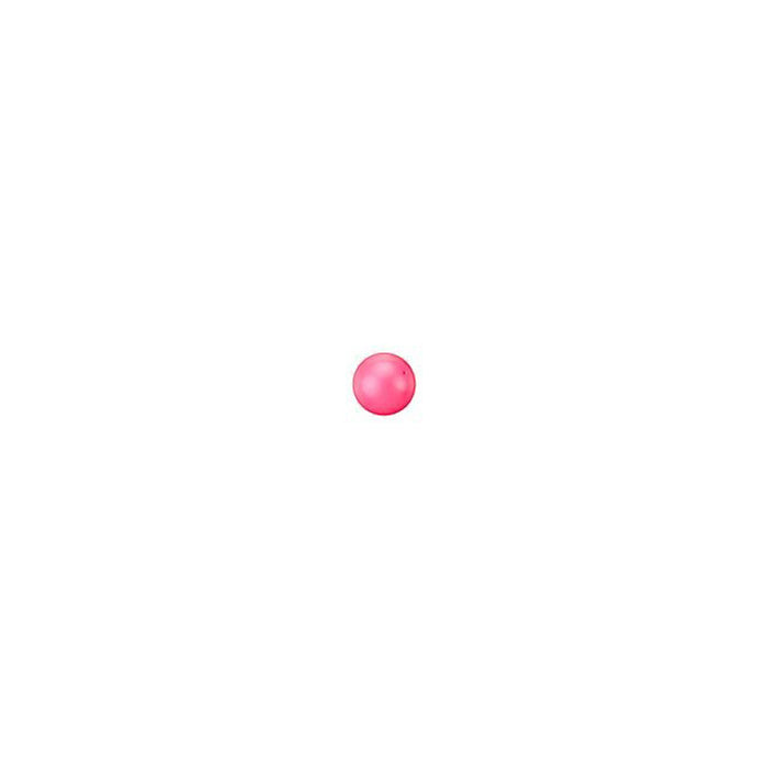 PRESTIGE Crystal, #5810 Round Pearl Bead 2mm, Neon Pink (1 Piece)