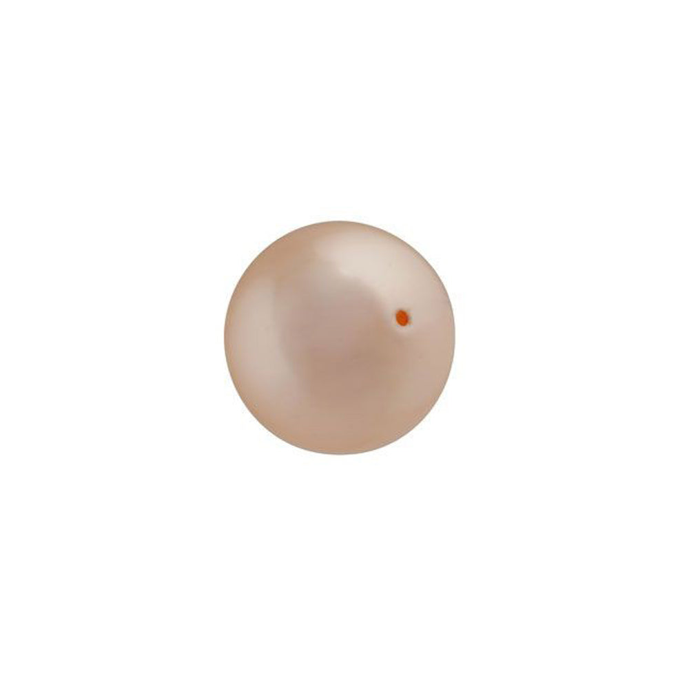 PRESTIGE Crystal, #5810 Round Pearl Bead 8mm, Peach (1 Piece)
