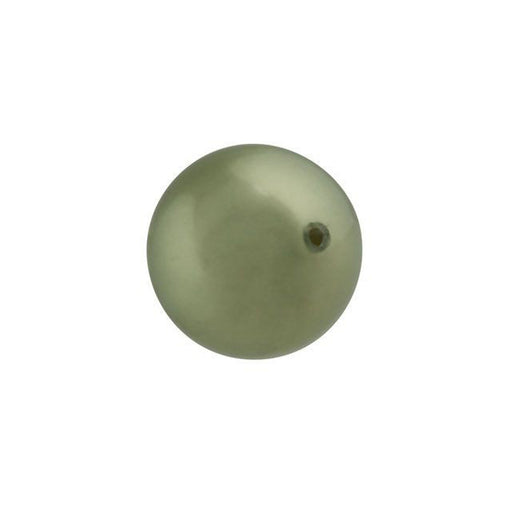 PRESTIGE Crystal, #5810 Round Pearl Bead 10mm, Powder Green (1 Piece)