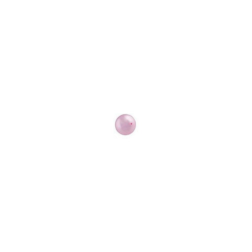 PRESTIGE Crystal, #5810 Round Pearl Bead 2mm, Powder Rose (1 Piece)