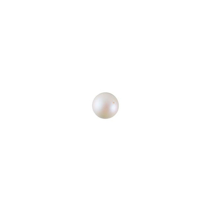 PRESTIGE Crystal, #5810 Round Pearl Bead 3mm, Pearlescent White (1 Piece)