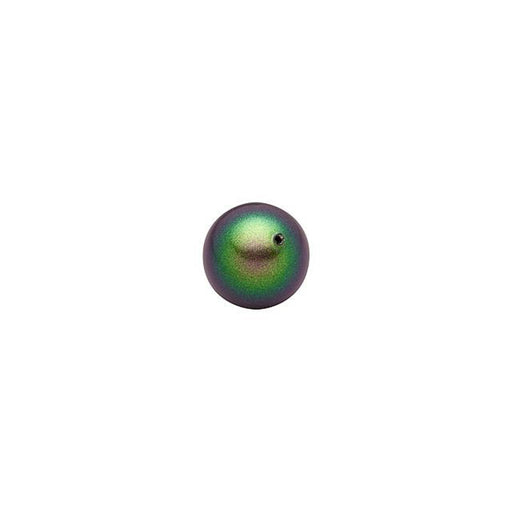 PRESTIGE Crystal, #5810 Round Pearl Bead 5mm, Scarabaeus Green (1 Piece)