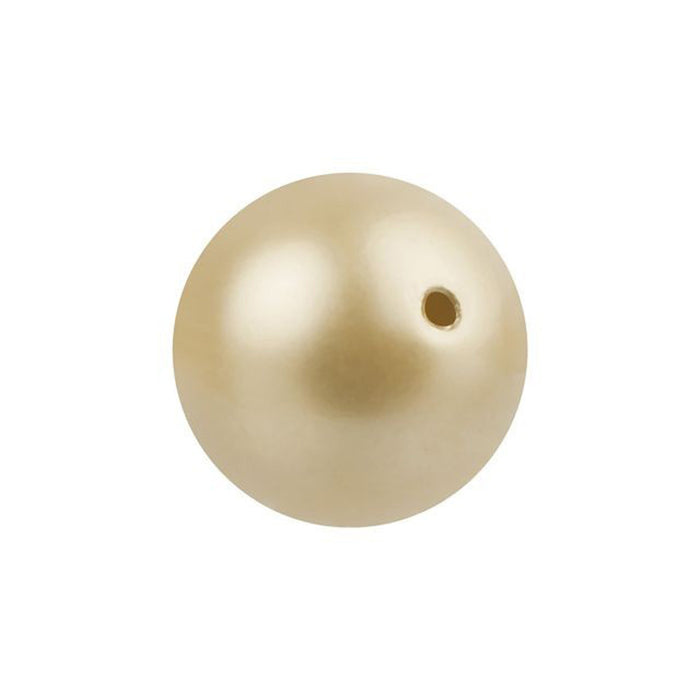 PRESTIGE Crystal, #5810 Round Pearl Bead 12mm, Vintage Gold (1 Piece)