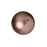 PRESTIGE Crystal, #5810 Round Pearl Bead 12mm, Velvet Brown (1 Piece)