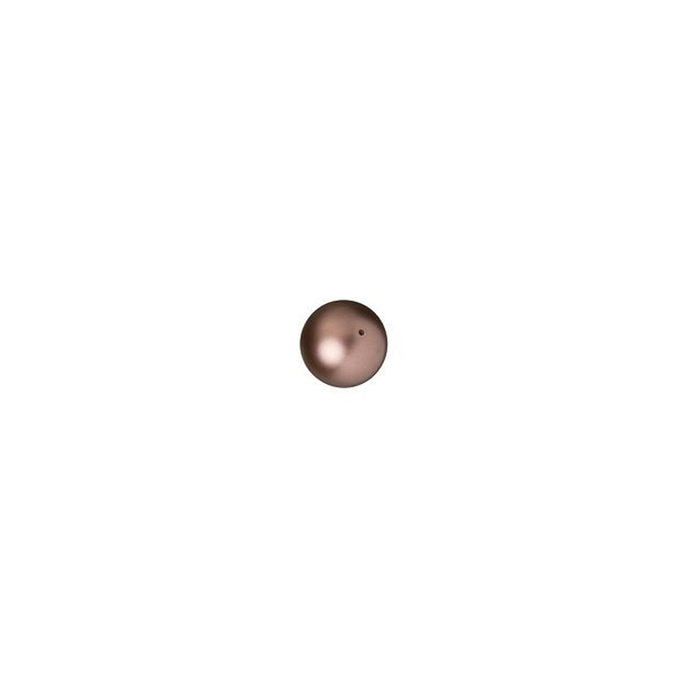 PRESTIGE Crystal, #5810 Round Pearl Bead 3mm, Velvet Brown (1 Piece)
