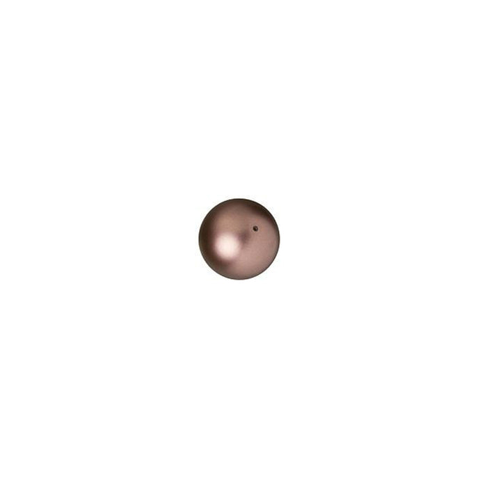 PRESTIGE Crystal, #5810 Round Pearl Bead 4mm, Velvet Brown (1 Piece)