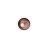 PRESTIGE Crystal, #5810 Round Pearl Bead 6mm, Velvet Brown (1 Piece)