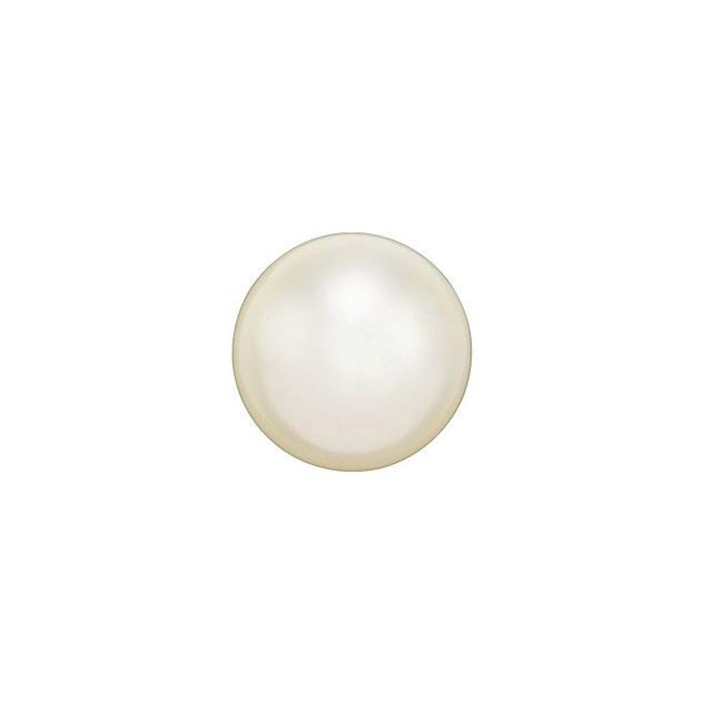 PRESTIGE Crystal, #5818 Round Half-Drilled Pearl Bead 8mm, Cream (1 Piece)