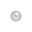 PRESTIGE Crystal, #5818 Round Half-Drilled Pearl Bead 8mm, White (1 Piece)