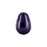 PRESTIGE Crystal, #5821 Pear-Shaped Pearl Bead 11x8mm, Dark Purple (1 Piece)
